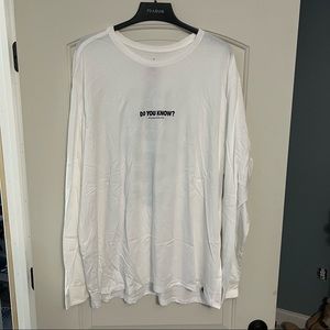 NWT 3XL Jordan White and Black Long Sleeve Tee